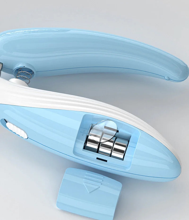 Cortador de unhas profissional para animais de estimação com luz LED, tesoura para aparar unhas de cães, gatos e pequenos animais.