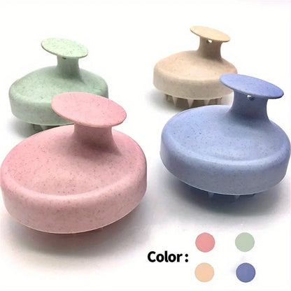 Escova de silicone para shampoo, massagem corporal, banho e ducha, ferramenta para salão de cabeleireiro, pente para massagem no couro cabeludo e lavagem de cabelo (1 unidade).