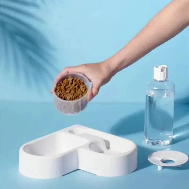 Tigela automática para animais de estimação, à prova de umidade, para gatos e cães, multifuncional para beber e comer.