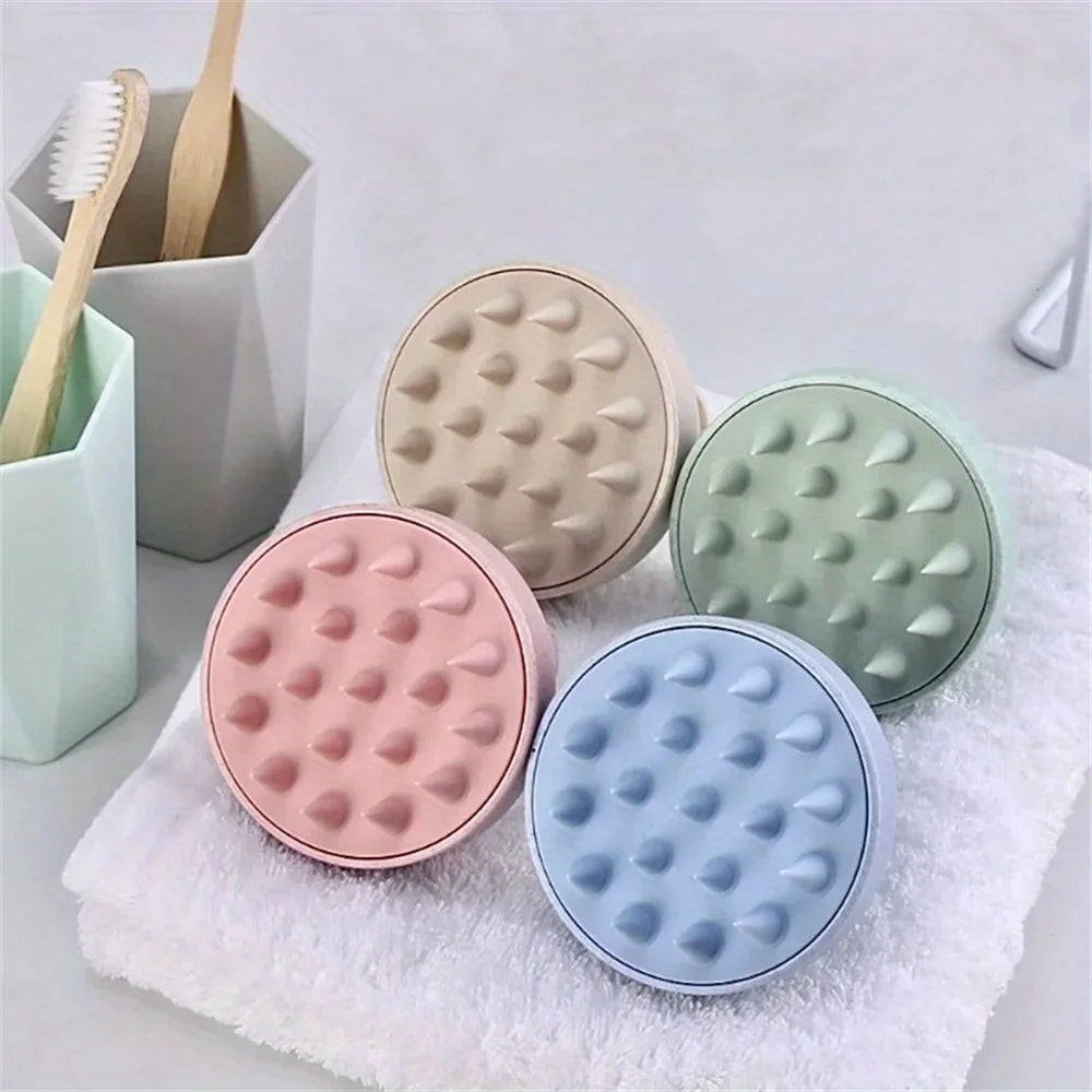 Escova de silicone para shampoo, massagem corporal, banho e ducha, ferramenta para salão de cabeleireiro, pente para massagem no couro cabeludo e lavagem de cabelo (1 unidade).