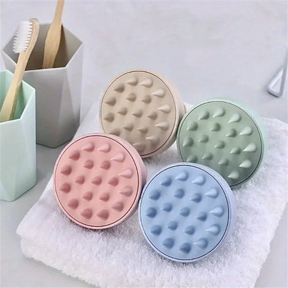 Escova de silicone para shampoo, massagem corporal, banho e ducha, ferramenta para salão de cabeleireiro, pente para massagem no couro cabeludo e lavagem de cabelo (1 unidade).