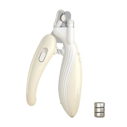 Cortador de unhas profissional para animais de estimação com luz LED, tesoura para aparar unhas de cães, gatos e pequenos animais.