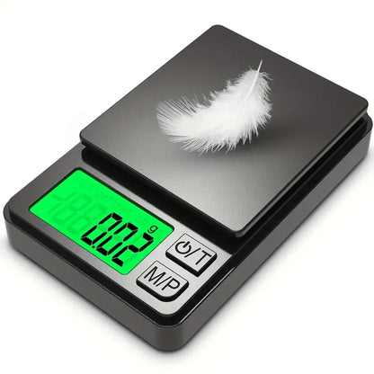 Balança de bolso de precisão 1000g x 0,1g - Balança digital para gramas, alimentos, joias, onças/grãos com visor LCD retroiluminado - Mini balança para viagens